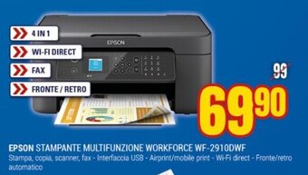 EPSON STAMPANTE MULTIFUNZIONE WORKFORCE WF-2910DWF