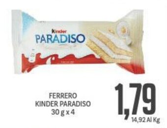 Supermercati Piccolo FERRERO KINDER PARADISO 30 g x 4 offerta