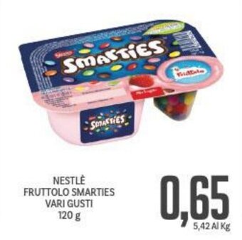 Supermercati Piccolo NESTLÉ FRUTTOLO SMARTIES VARI GUSTI 120 g offerta