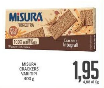Supermercati Piccolo MISURA CRACKERS VARI TIPI 400 g offerta
