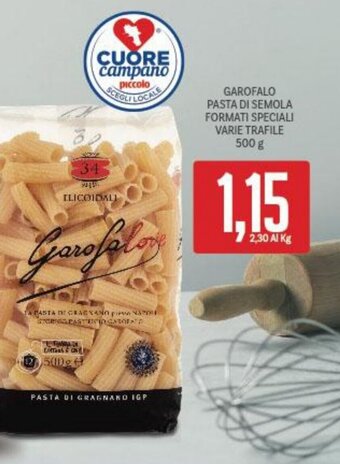 Supermercati Piccolo GAROFALO PASTA DI SEMOLA FORMATI SPECIALI VARIE TRAFILE 500 g offerta