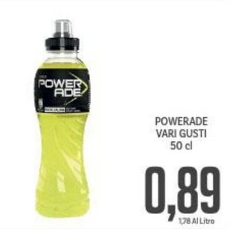 Supermercati Piccolo POWERADE VARI GUSTI 50 cl offerta