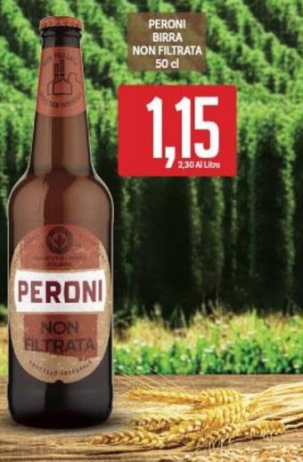Supermercati Piccolo PERONI BIRRA NON FILTRATA 50 cl offerta
