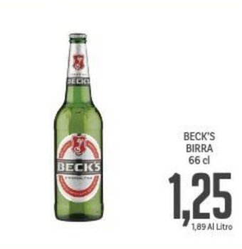 Supermercati Piccolo BECK'S BIRRA 66 cl offerta
