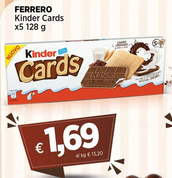 Coop FERRERO Kinder Cards x5 128 g offerta