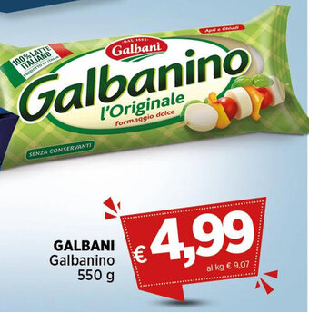 Coop GALBANI Galbanino 550 g offerta