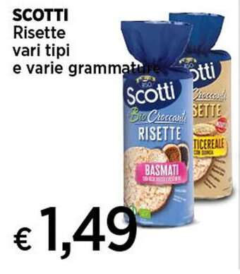 Coop SCOTTI Risette vari tipi e varie grammature offerta