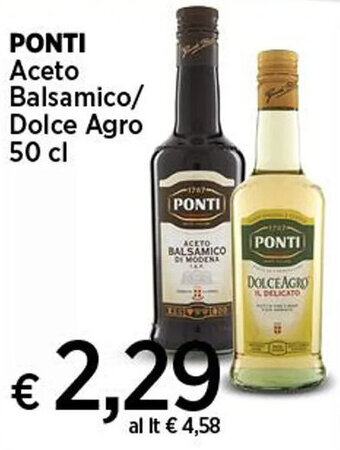 Coop PONTI Aceto Balsamico/ Dolce Agro 50 cl offerta