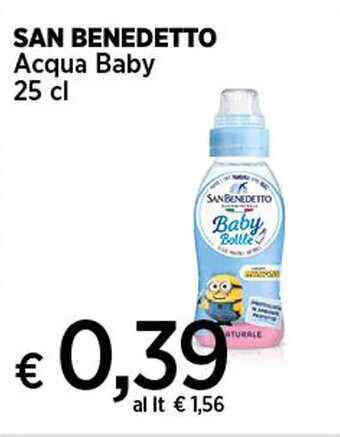 Coop SAN BENEDETTO Acqua Baby 25 cl offerta