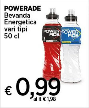 Coop POWERADE Bevanda Energetica vari tipi 50 cl offerta