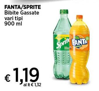 Coop FANTA/SPRITE Bibite Gassate vari tipi 900 ml offerta