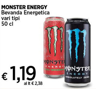 Coop MONSTER ENERGY Bevanda Energetica vari tipi 50 cl offerta