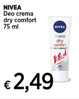 Coop NIVEA Deo crema dry comfort 75 ml offerta