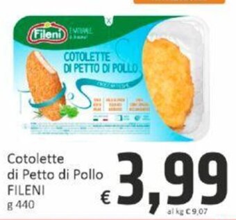Paghi Poco Cotolette di Petto di Pollo FILENI g 440 offerta