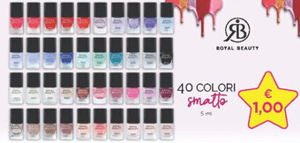 Acqua & Sapone ROYAL BEAUTY 40 COLORI smatto 5 ml offerta
