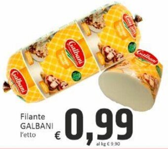 Paghi Poco Filante GALBANI l'etto offerta