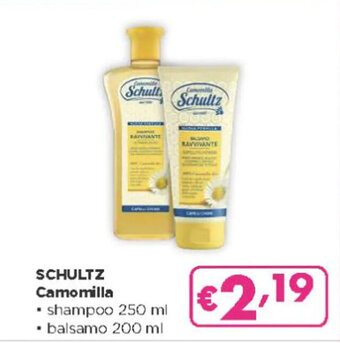 SCHULTZ Camomilla shampoo 250 ml - balsamo 200 ml
