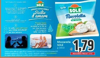 Paghi Poco Mozzarella SOLE g100x3 offerta