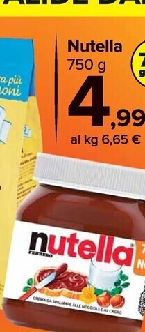 Carrefour Market Ferrero nutella offerta