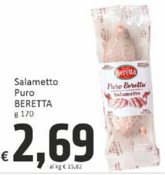 Paghi Poco Salametto Puro BERETTA g 170 offerta