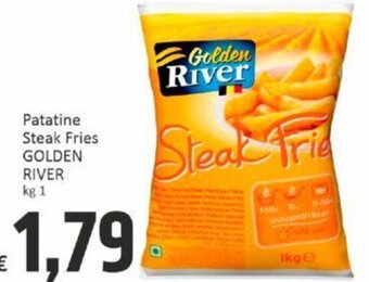 Paghi Poco Patatine Steak Fries GOLDEN RIVER kg 1 offerta