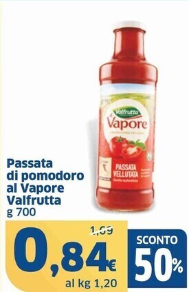 Sigma Valfrutta passata di pomodoro al vapore offerta