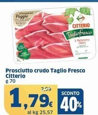 Sigma Citterio prosciutto crudo taglio fresco offerta