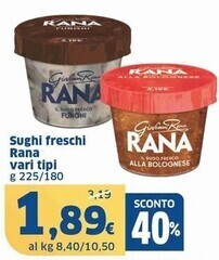 Sigma Giovanni rana sughi freschi offerta