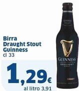 Sigma Guinness birra draught stout offerta