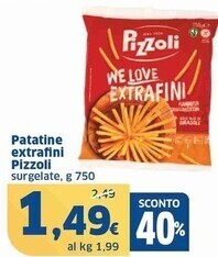 Sigma Pizzoli patatine extrafini offerta