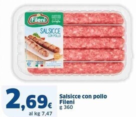 Sigma Fileni salsicce con pollo offerta