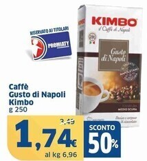 Sigma Kimbo caffe gusto di napoli offerta