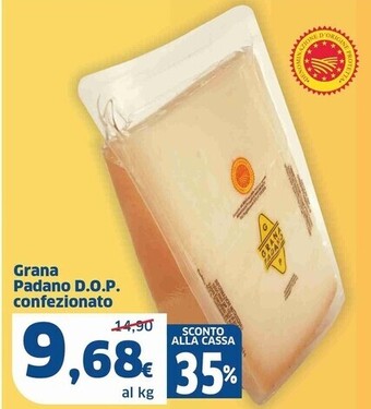 Sigma Grana padano dop confezionato offerta