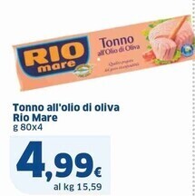 Sigma Rio mare tonno all'olio di oliva offerta