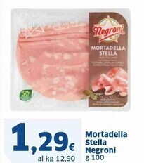 Sigma Negroni mortadella stella offerta