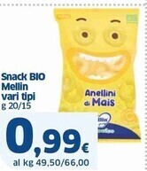 Sigma Mellin snack bio offerta