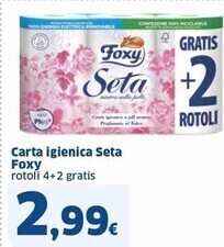 Sigma Foxy carta igienica seta offerta