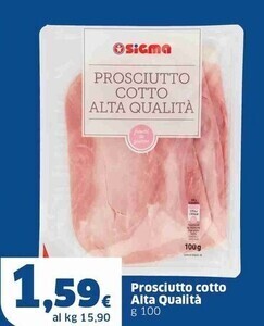 Sigma Sigma prosciutto cotto alta qualità offerta