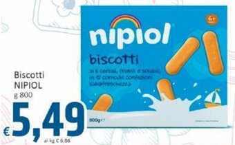 Paghi Poco Biscotti NIPIOL g 800 offerta