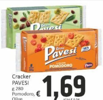 Paghi Poco Cracker PAVESI g 280 Pomodoro, Olive offerta