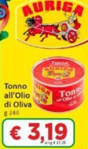 Paghi Poco Tonno all'Olio di Oliva g 240 offerta