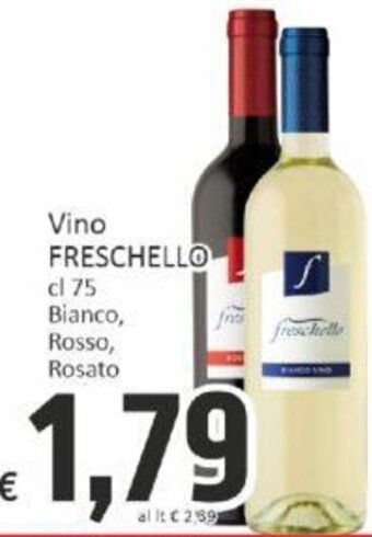 Paghi Poco Vino FRESCHELLO cl 75 Bianco, Rosso, Rosato offerta