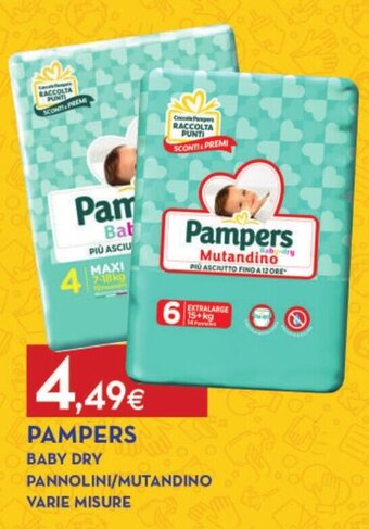 Proshop PAMPERS BABY DRY PANNOLINI/MUTANDINO VARIE MISURE offerta