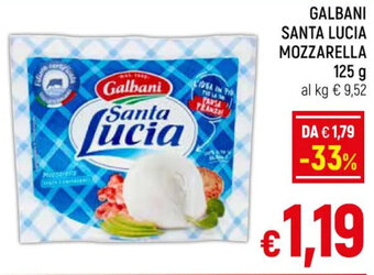 A&O GALBANI SANTA LUCIA MOZZARELLA 125 g offerta
