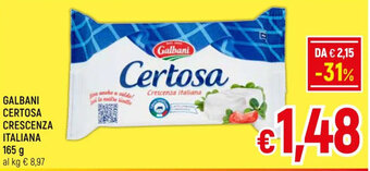 A&O GALBANI CERTOSA CRESCENZA ITALIANA 165 g offerta