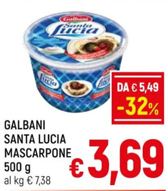 A&O GALBANI SANTA LUCIA MASCARPONE 500 g offerta
