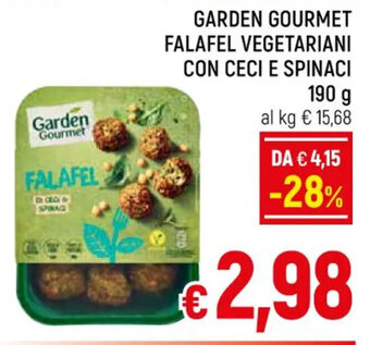 A&O GARDEN GOURMET FALAFEL VEGETARIANI CON CECI E SPINACI 190 g offerta