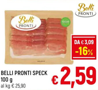 A&O BELLI PRONTI SPECK 100 g offerta