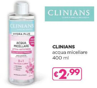 Acqua & Sapone CLINIANS acqua micellare 400 ml offerta