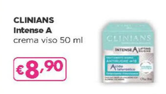 Acqua & Sapone CLINIANS Intense A crema viso 50 ml offerta